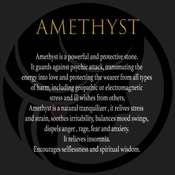 Natural Amethyst Gemstone Bracelet Purple, Gold Chain. - Picture 2 of 4